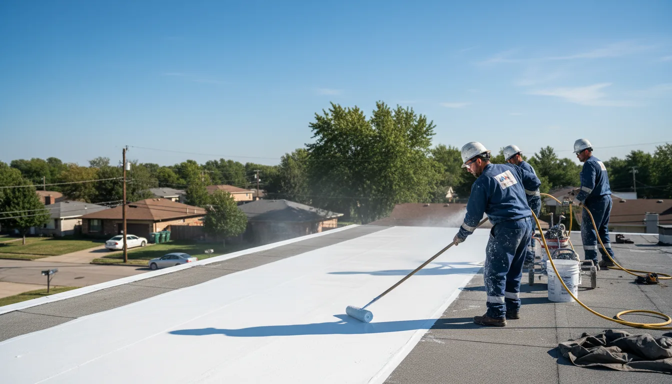 Commercial roof coating in Willisville, IL near me